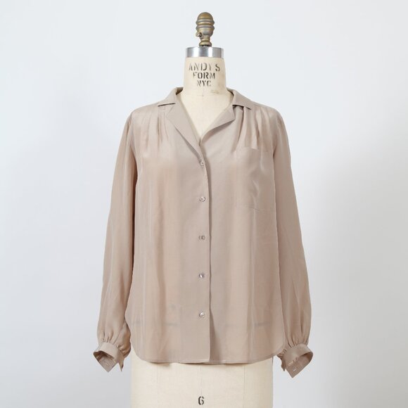 Harve Benard Silk Blouse - Picture 1 of 3